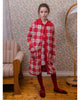 FISH & KIDS AW23 Knit Red Check Knit Cardigan Sweater Coat