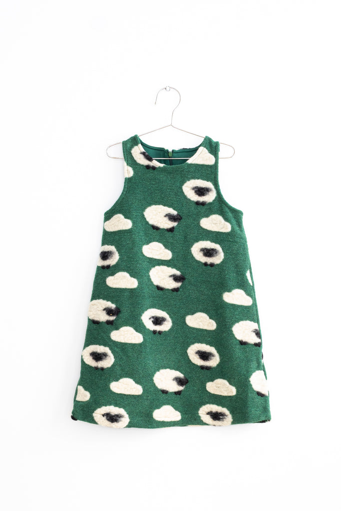 FISH & KIDS FALL 2026 SHEEP PINAFORE DRESS