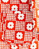 FISH & KIDS FALL 2026 RED FLOWERS RETRO PADDED JACKET