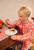 FISH & KIDS FALL 2026 RED FLOWERS RETRO SHIRT
