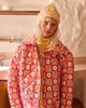 FISH & KIDS FALL 2026 RED FLOWERS RETRO PADDED JACKET