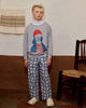 FISH & KIDS FALL 2026 NAVY FLOWERS RETRO PANTS