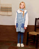FISH & KIDS FALL 2026 NAVY FLOWERS PINAFORE RETRO DRESS