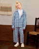 FISH & KIDS FALL 2026 NAVY FLOWERS RETRO SHIRT