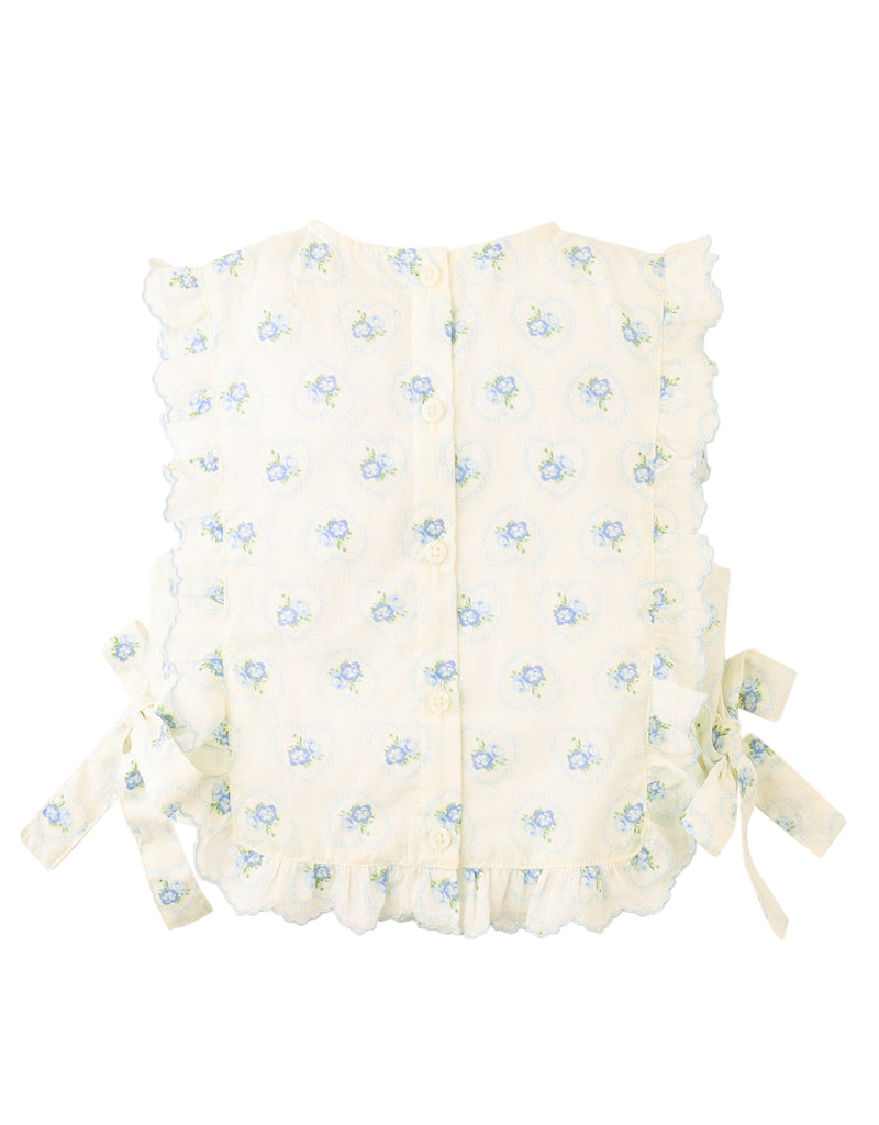 GINGERSNAPS SS26 Cassie Ruffled Top with Side Ties