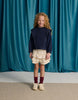 GINGERSNAPS FALL 2026 GLERIDA DENIM DIAMOND SMOCKED BLOUSE