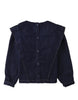 GINGERSNAPS FALL 2026 GLERIDA DENIM DIAMOND SMOCKED BLOUSE