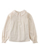 GINGERSNAPS FW25  MERRIDA ROUND YOKE SMOCKED BLOUSE TOP