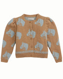 GINGERSNAPS Horse Intarsia Cardigan Sweater
