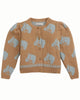 GINGERSNAPS Horse Intarsia Cardigan Sweater