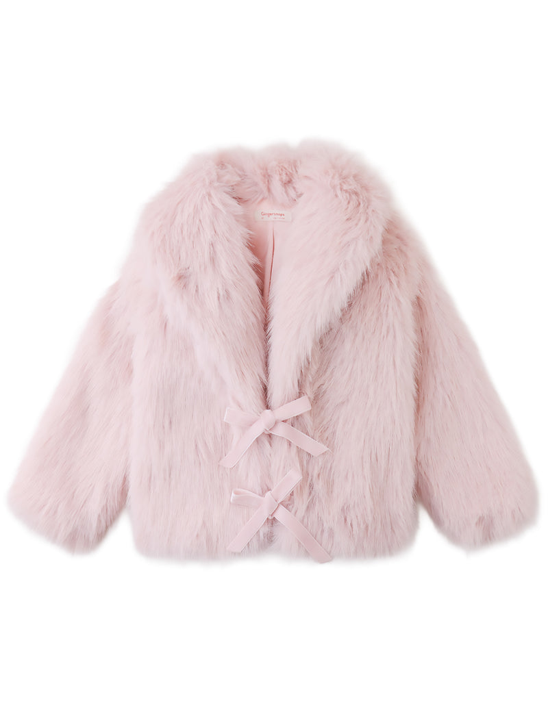 GINGERSNAPS FALL 2026 TABITHA SHAGGY COAT WITH SHAWL COLLAR