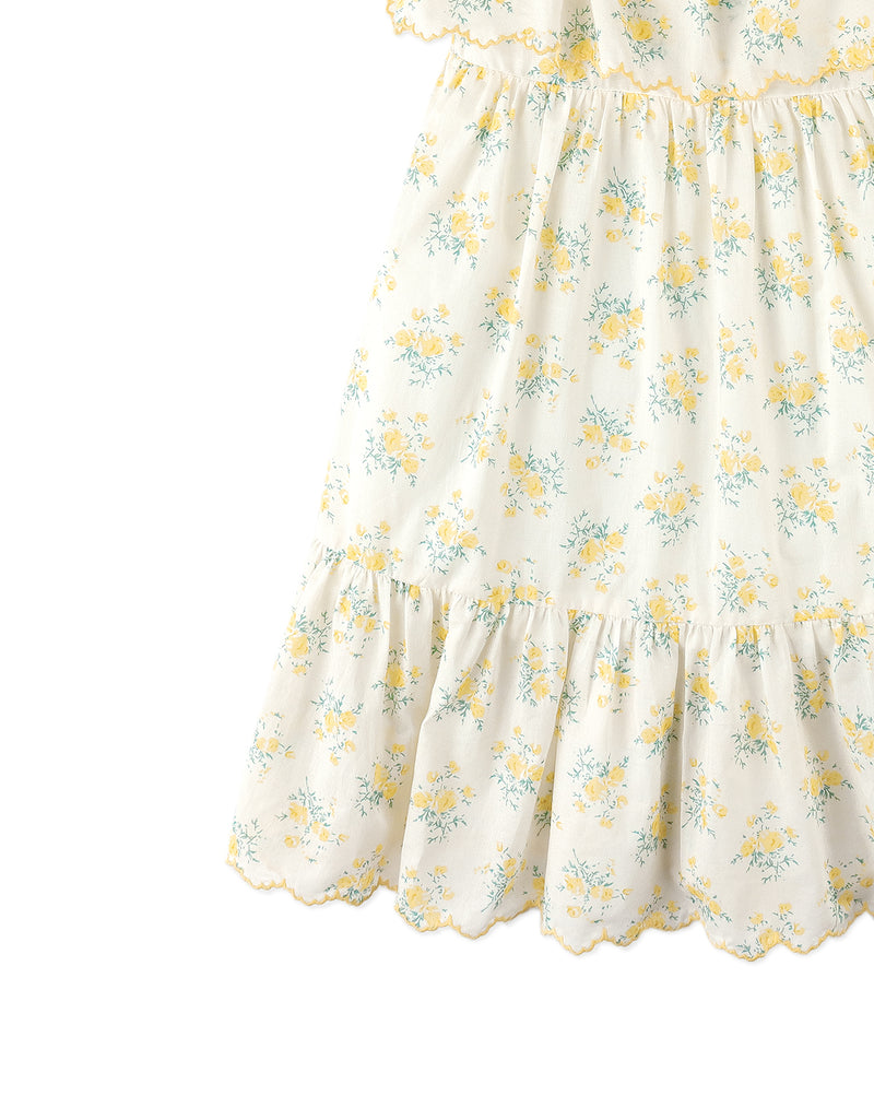 GINGERSNAPS SS26 Katie Sundress with Bow Tie Straps & Embroidery