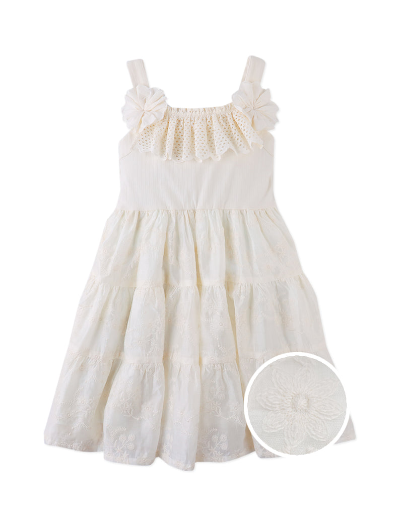 GINGERSNAPS SS26 Addison Dress with Corsage & Tiered Skirt