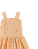 GINGERSNAPS SS26 Emily Ruffled Apron Dress with Botanical Embroidery