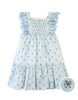 GINGERSNAPS SS26 Chloe Apron Dress with Smocked Bodice & Petal Sleeves