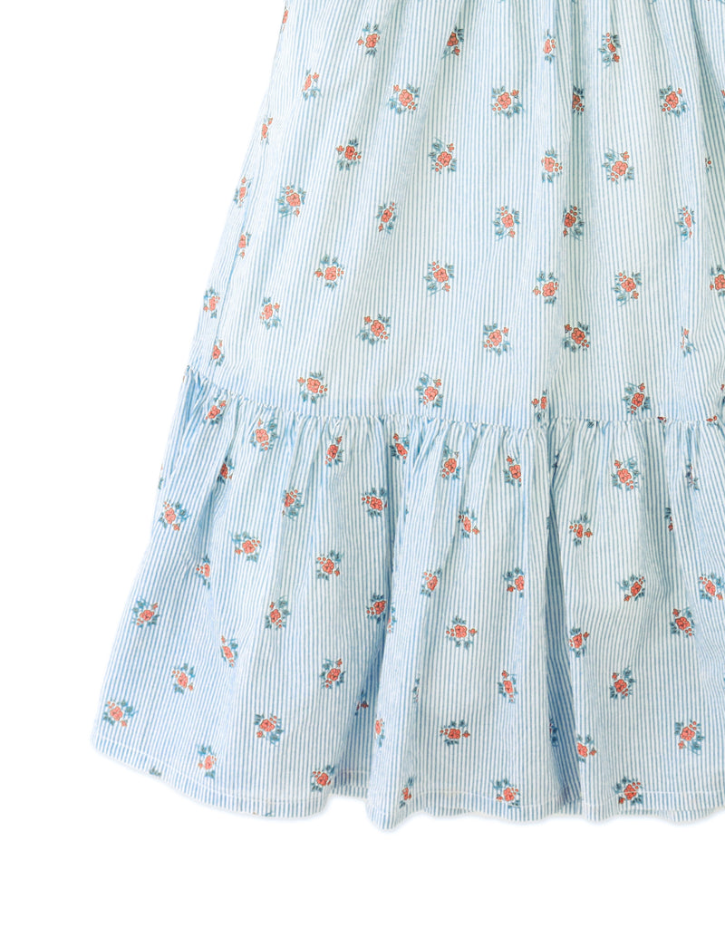 GINGERSNAPS SS26 Chloe Apron Dress with Smocked Bodice & Petal Sleeves
