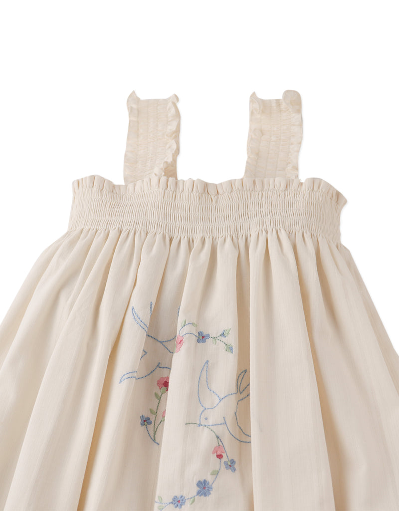 GINGERSNAPS SS26 Alessia Cross-Stitch Embroidered Dress