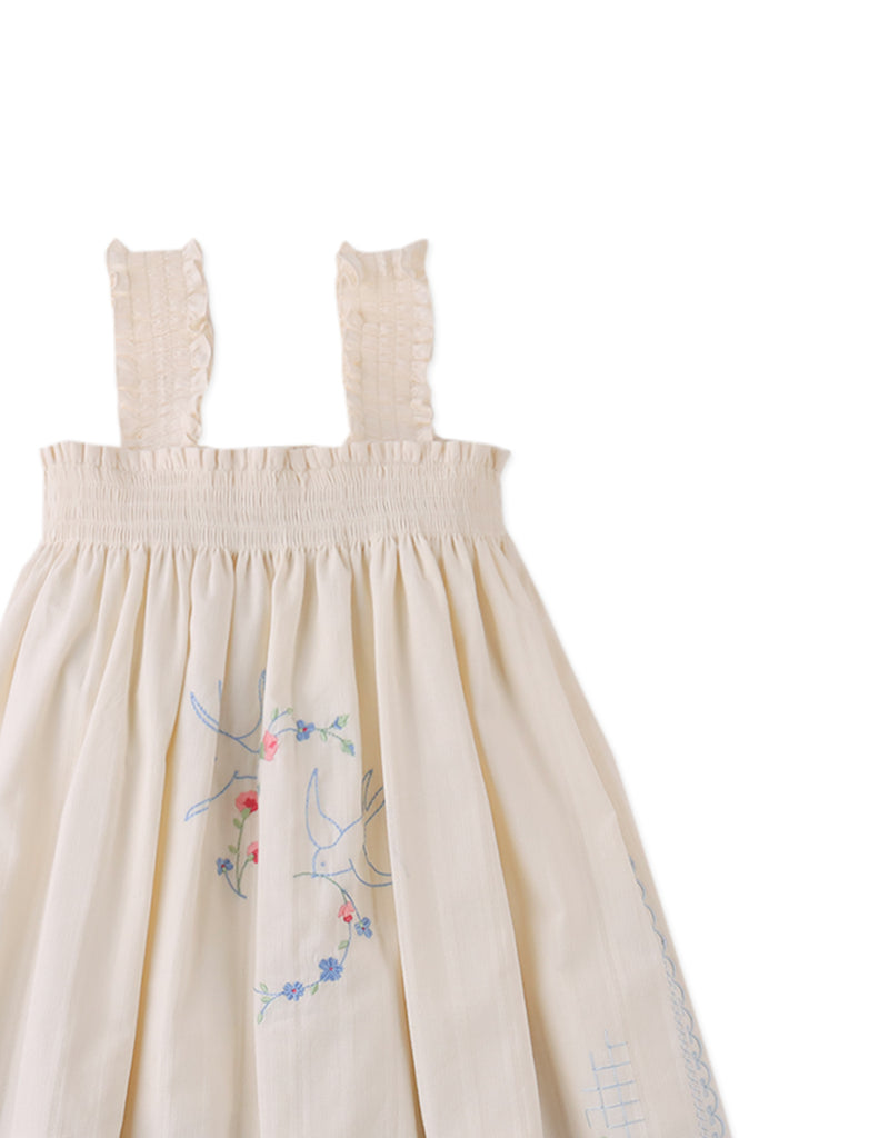 GINGERSNAPS SS26 Alessia Cross-Stitch Embroidered Dress