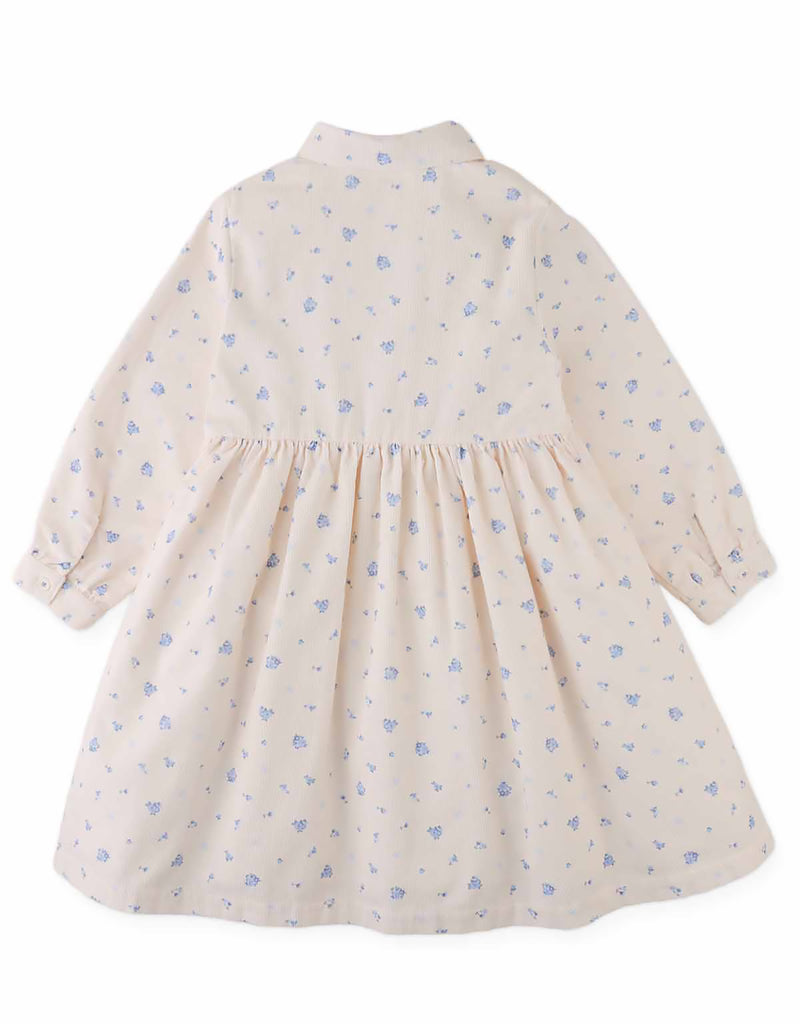 GINGERSNAPS FALL 2026 CORNELIA CORDUROY SHIRT DRESS WITH FLORAL PRINT