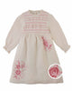 GINGERSNAPS FALL 2026 EMMALINE SMOCKED DRESS WITH CROSS STITCH EMBROIDERY
