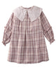 GINGERSNAPS FW25 REESE LONG SLEEVES CHECK SHIFT DRESS