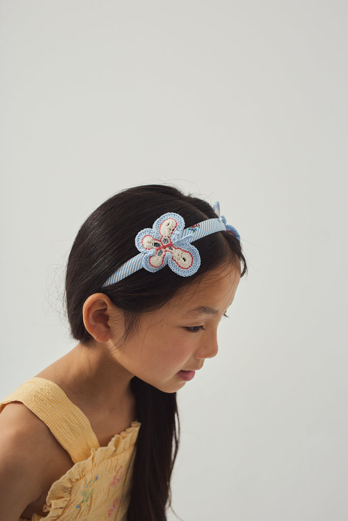 GINGERSNAPS SS26 Emily Ruffled Apron Dress with Botanical Embroidery