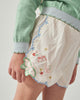 GINGERSNAPS SS26 Jisoo Shorts with Butterfly Embroidery & Scalloped Edges