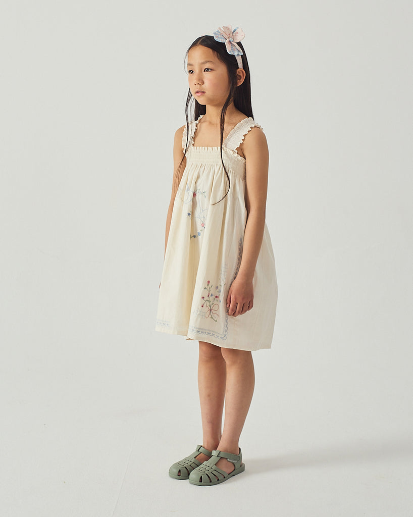 GINGERSNAPS SS26 Alessia Cross-Stitch Embroidered Dress