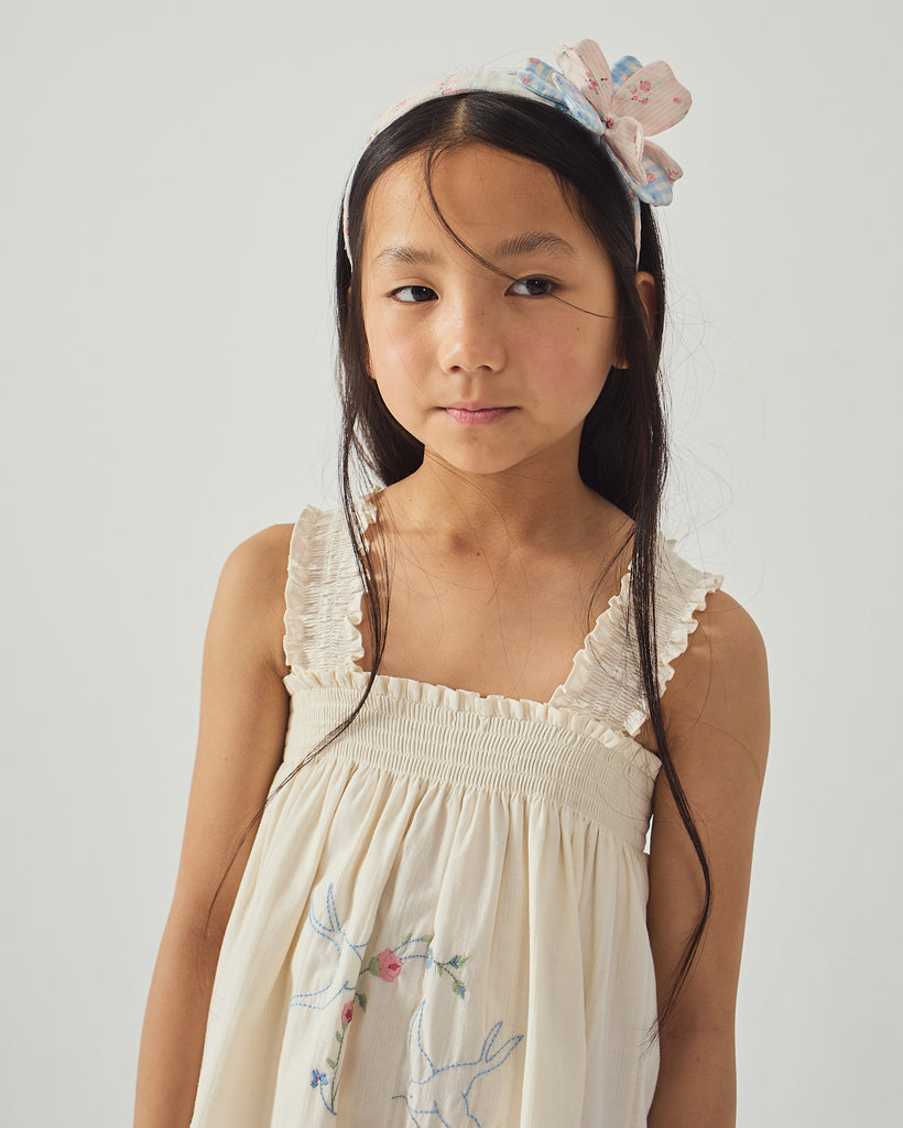GINGERSNAPS SS26 Alessia Cross-Stitch Embroidered Dress