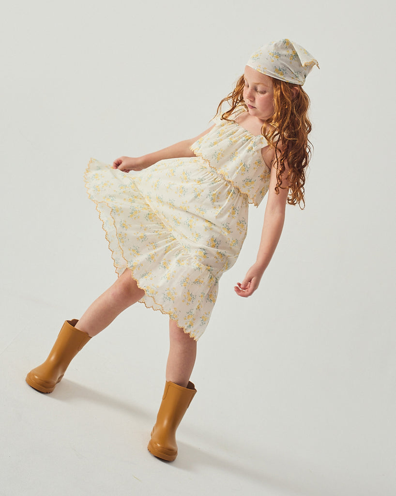 GINGERSNAPS SS26 Katie Sundress with Bow Tie Straps & Embroidery
