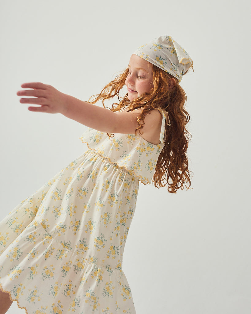 GINGERSNAPS SS26 Katie Sundress with Bow Tie Straps & Embroidery