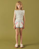 GINGERSNAPS SS26 Nelly Cross-Stitch Shorts with Lace Trims