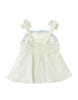 GINGERSNAPS SS26 Isabel Ruffled Striped Apron Top with Tie Straps & Ruffled Shorts (2 pieces)