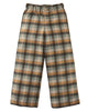 GINGERSNAPS FW25 PULL-ON LOOSE TARTAN CHECK STRAIGHT PANTS