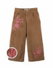 GINGERSNAPS FALL 2026 LOREINE WIDE LEG CORDUROY PANTS WITH ROSE DETAILS