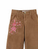 GINGERSNAPS FALL 2026 LOREINE WIDE LEG CORDUROY PANTS WITH ROSE DETAILS