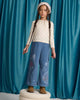 GINGERSNAPS FALL 2026 GLADYS WIDE LEG CORDURY PANTS WITH ROSE DETAIL