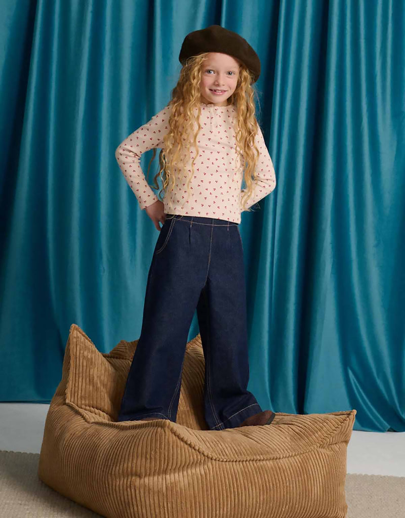 GINGERSNAPS FALL 2026 CHRISTINA PULL ON WIDE LEG DENIM JEANS