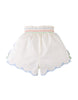 GINGERSNAPS SS26 Jisoo Shorts with Butterfly Embroidery & Scalloped Edges