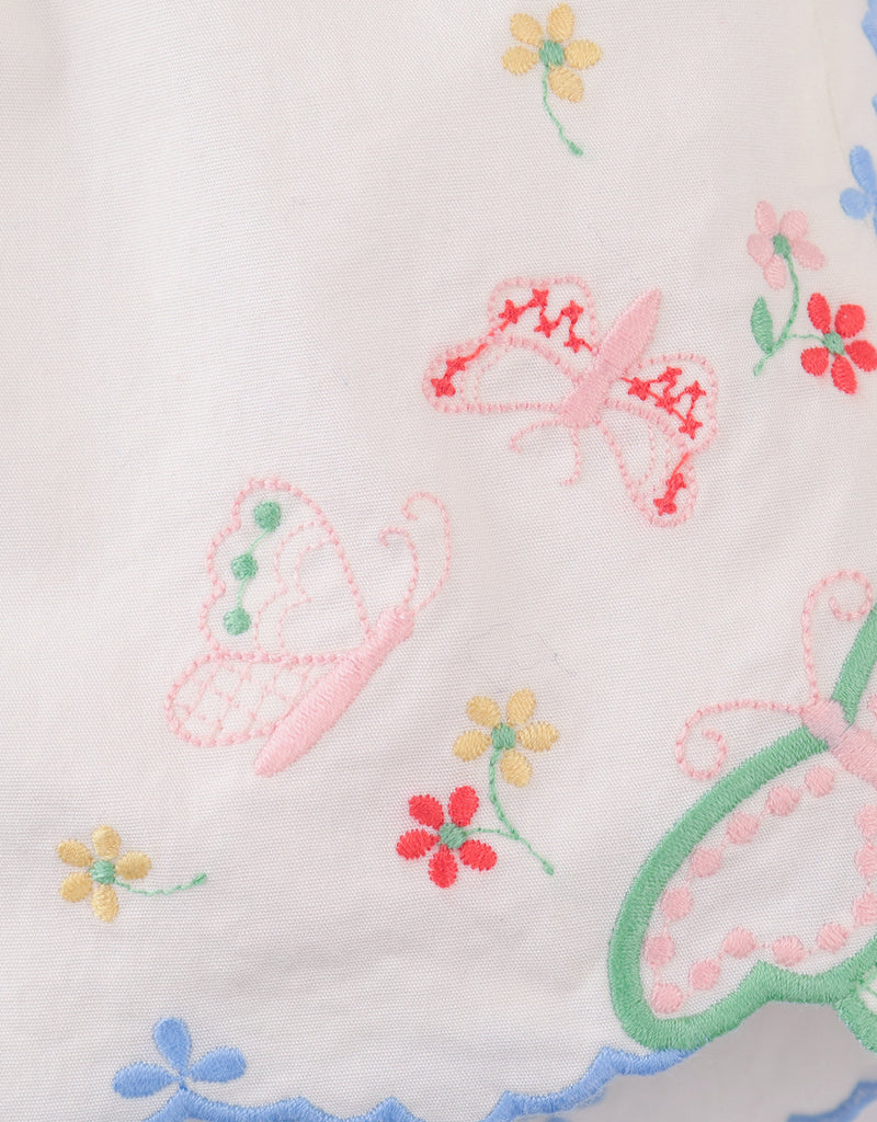 GINGERSNAPS SS26 Jisoo Shorts with Butterfly Embroidery & Scalloped Edges