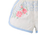 GINGERSNAPS SS26 Nelly Cross-Stitch Shorts with Lace Trims