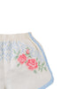GINGERSNAPS SS26 Nelly Cross-Stitch Shorts with Lace Trims