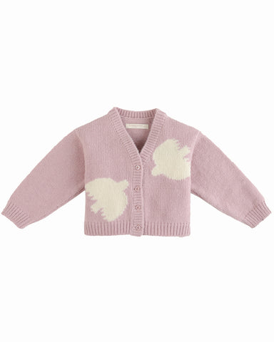 PAADE MODE "RETURN TO NATURE" Knitted Cardigan in Starfish Pink