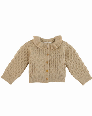 GINGERSNAPS Baby Long Sleeve Ribbed T-shirt Top with Smocked Collar