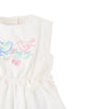 GINGERSNAPS SS26 Baby Charlee Cross-Stitch Embroidered Dress with Waist Bows