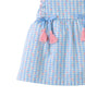 GINGERSNAPS SS26 Baby Powder Dress with Embroidered Ruffles & Bow Details