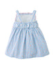 GINGERSNAPS SS26 Baby Powder Dress with Embroidered Ruffles & Bow Details