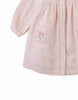 GINGERSNAPS FALL 2026 BABY LOTTIE BUTTON DOWN DRESS WITH CROSS STITCH
