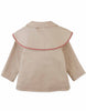 GINGERSNAPS FALL 2026 BABY SYBIL JACKET WITH CROSS STITCH DOUBLE COLLAR