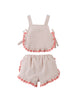 GINGERSNAPS SS26 Baby Juria Apron Blouse & Shorts Set with Scallop Ruffles (2 pieces)